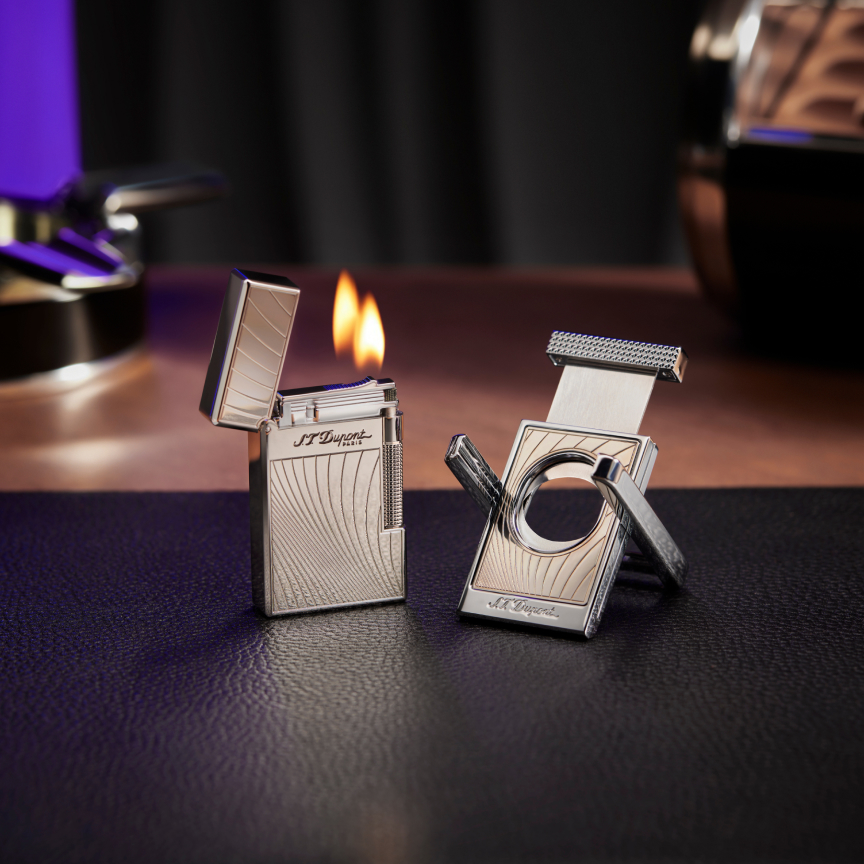 <p>The Cigar Cutter and Lighter is an essential accessory for those who choose to enjoy a cigar. Beautifully designed and presented in our collection packaging, this set is the perfect accompaniment to our humidor and other entertainment accessories. </p>