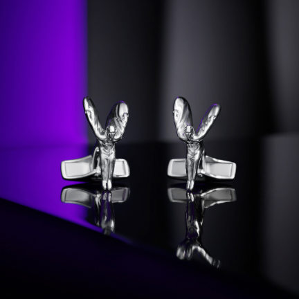 <p>Elevate your everyday with these Spirit of Ecstasy Cufflinks. Crafted in 925 Sterling Silver with either a Rhodium plated or Dark Ruthenium finish, these cufflinks will add a touch of sartorial elegance to any wardrobe.</p>