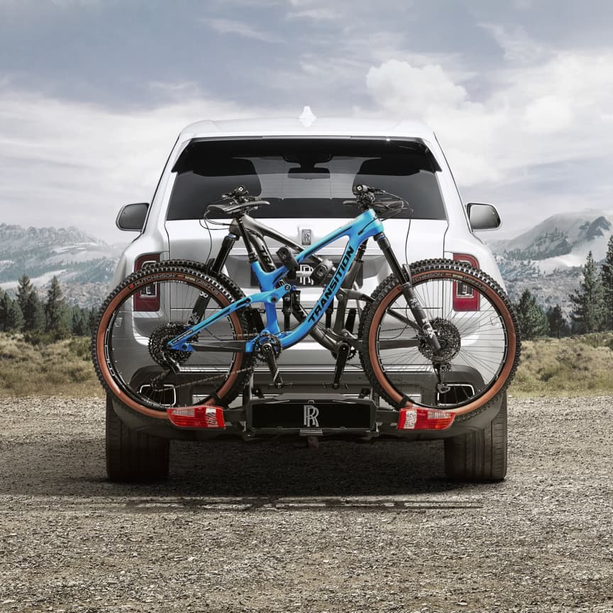 <p>Add the adrenaline rush of a two-wheeled adventure to your Cullinan itinerary with the ultimate bicycle carrier. With space for two bikes, its intelligent tilt action allows effortless access to the boot space during use, while the advanced locking system and heat shields give your bicycles supreme security and protection. Simple to fold and stow in the luggage compartment when not in use.</p>