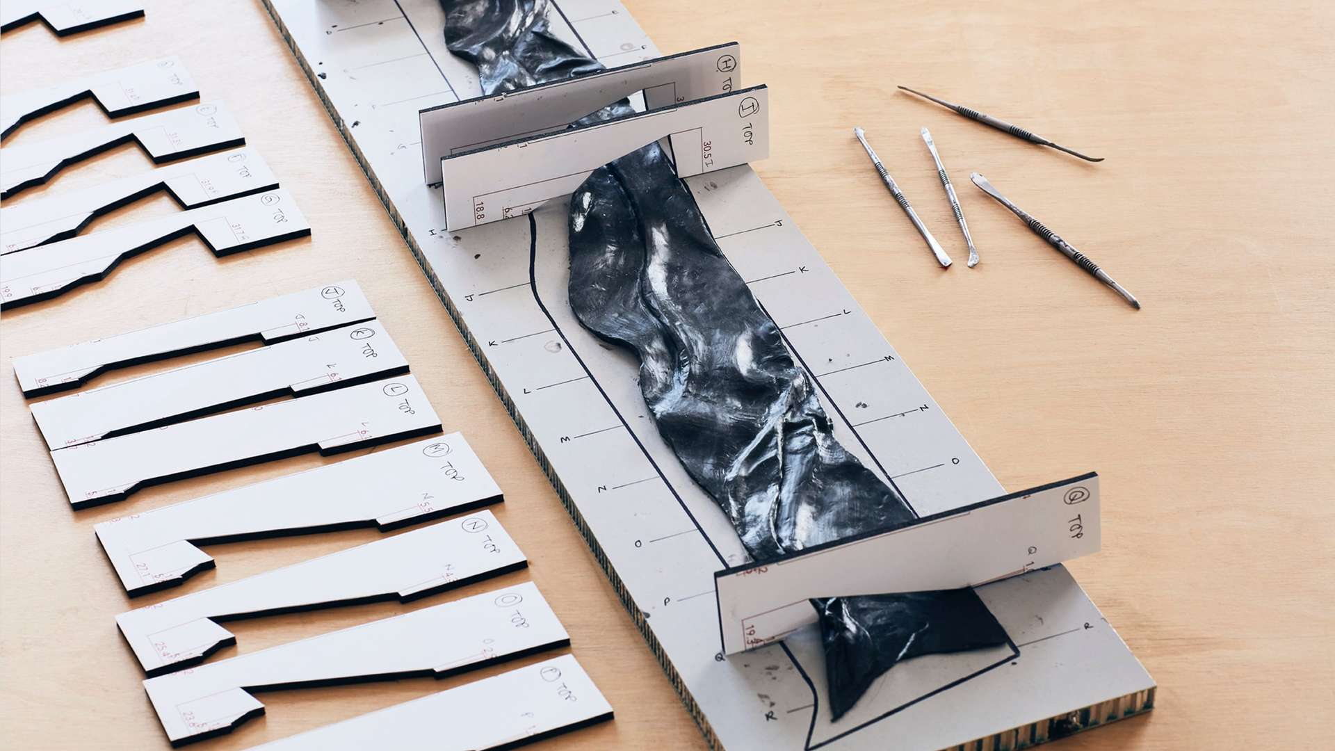 A close up of the design process undertaken by London designers Based Upon to create a Bespoke Phantom Gallery