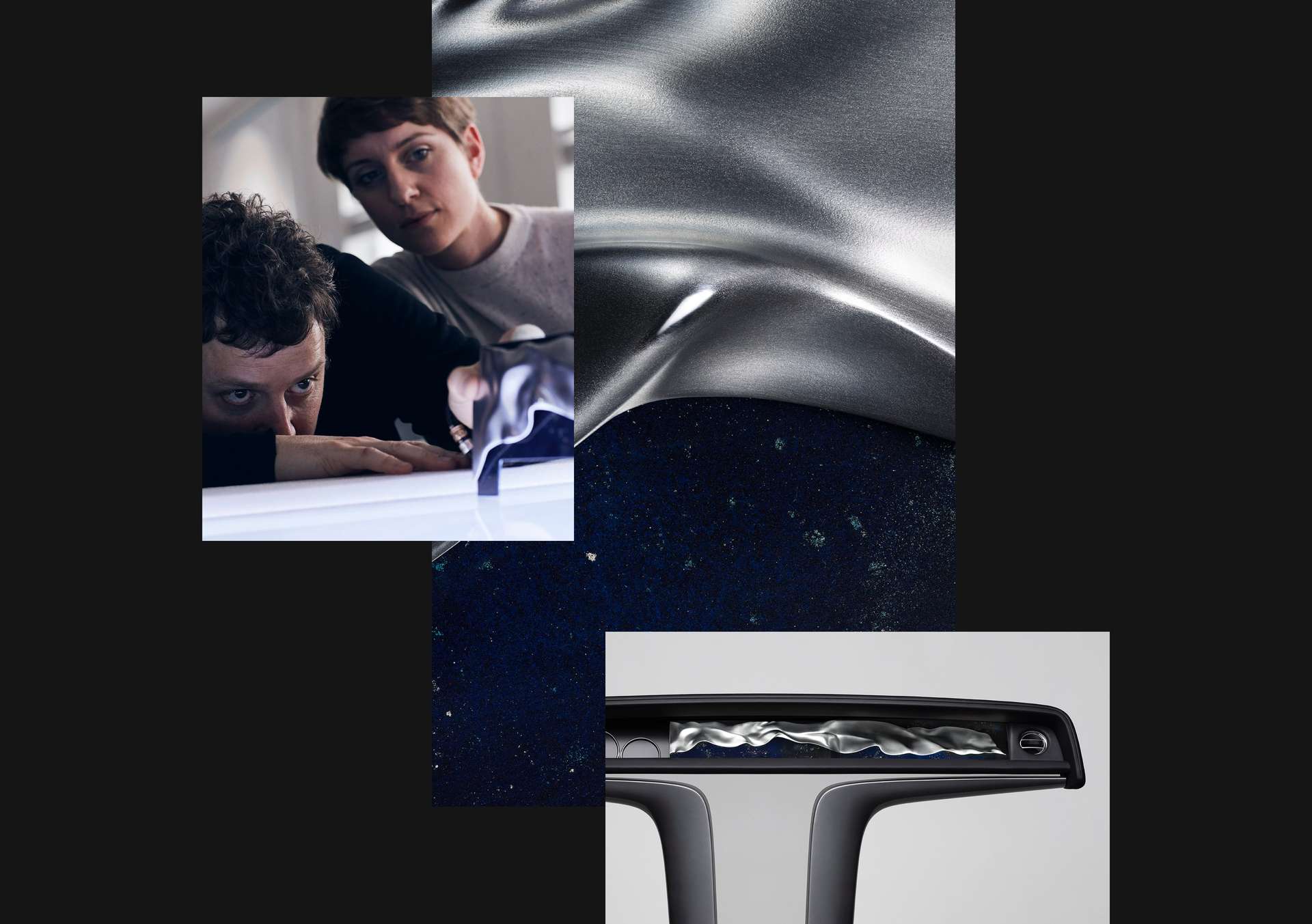 London artists Based Upon shown working on a Bespoke Phantom Gallery featuring an intricate aluminium artwork