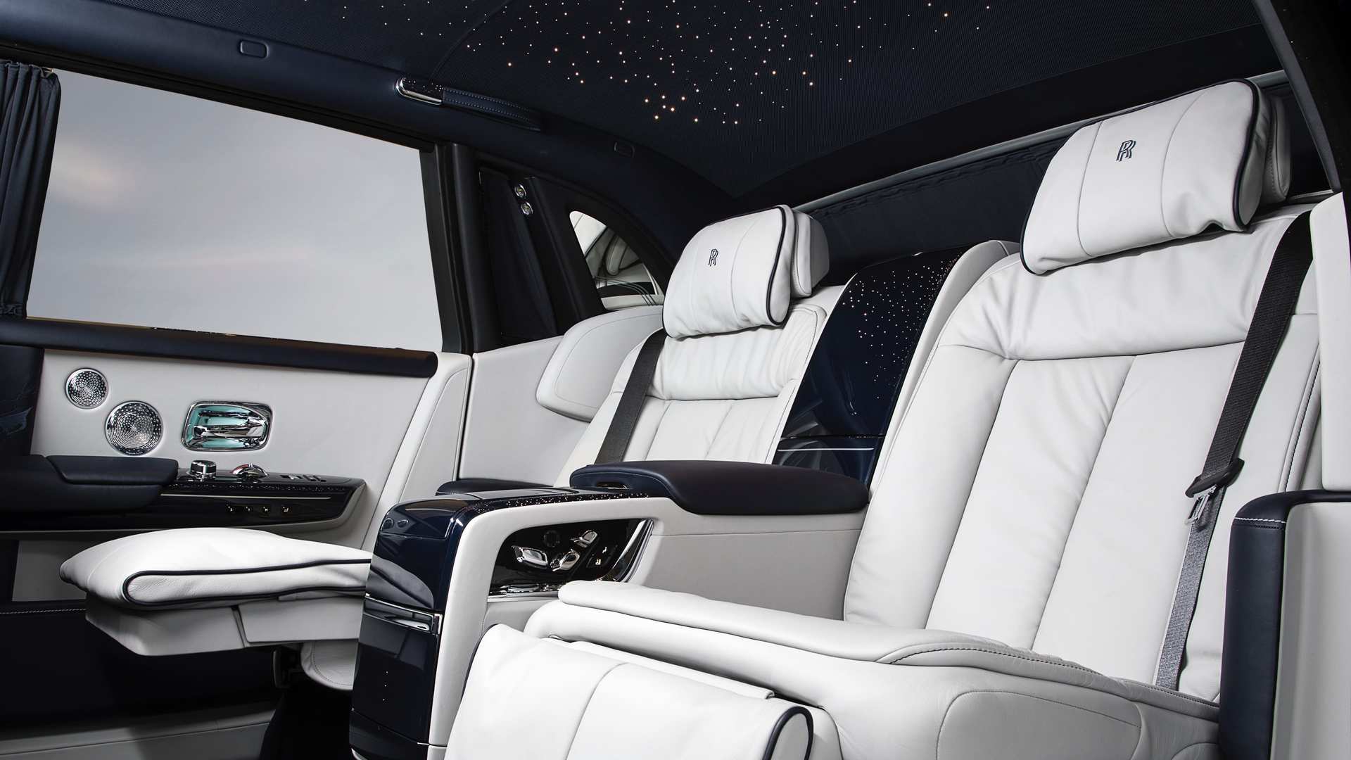 Interior seating of Rolls-Royce Phantom Extended Wheelbase