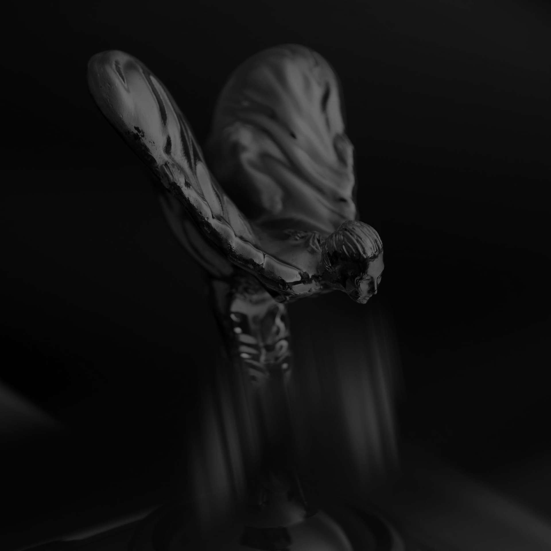 Close up of Spirit of Ecstasy 