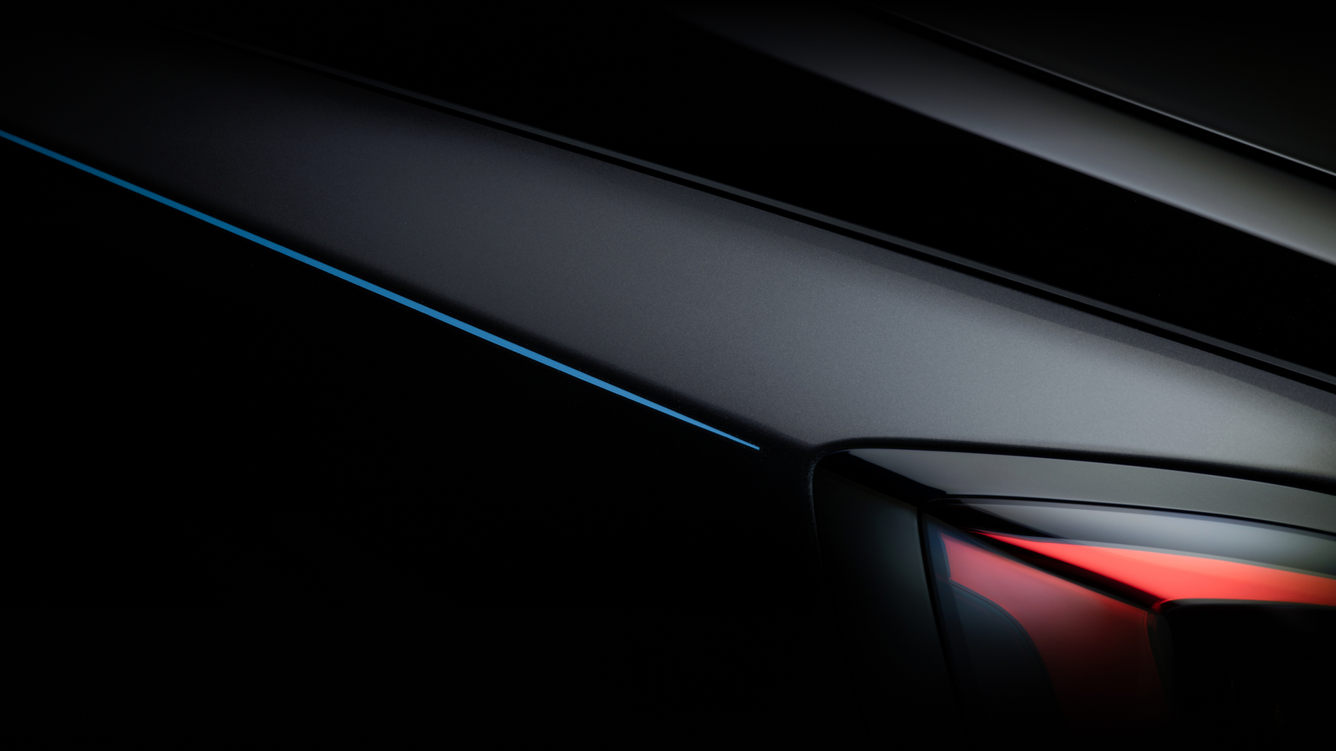 Side shot of Black Badge headlight