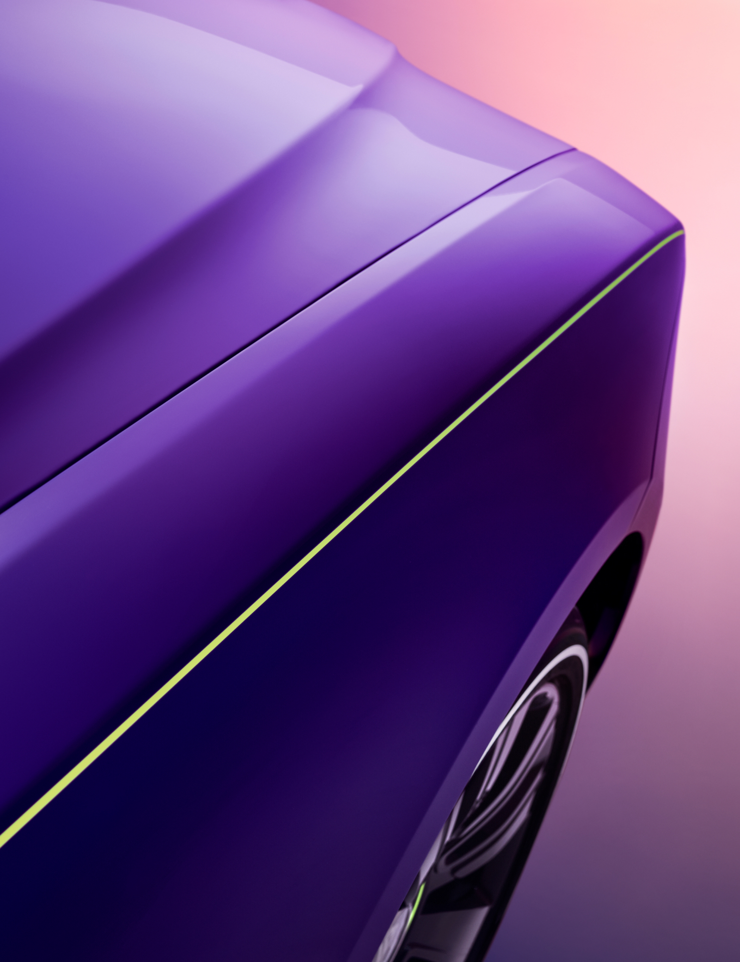 Top view of the front right of a Rolls-Royce Ghost 