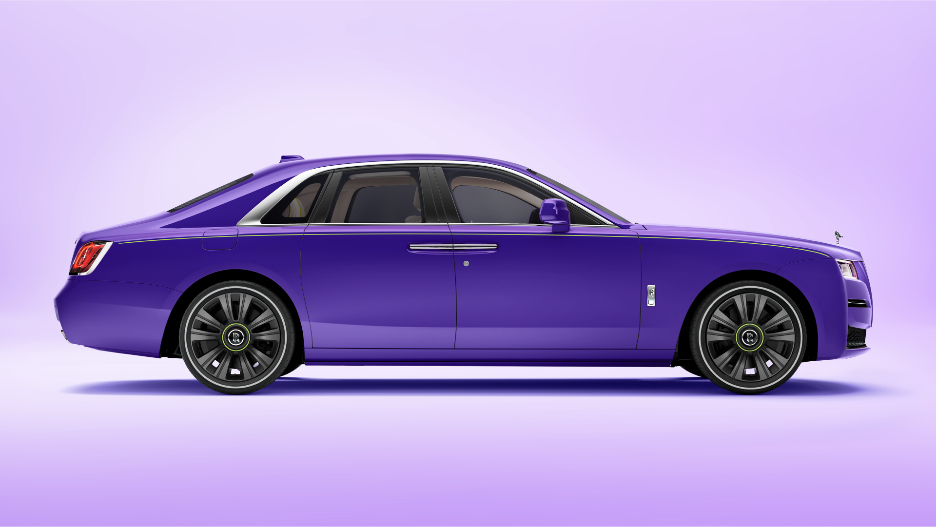 side profile of the Tucana Purple Ghost