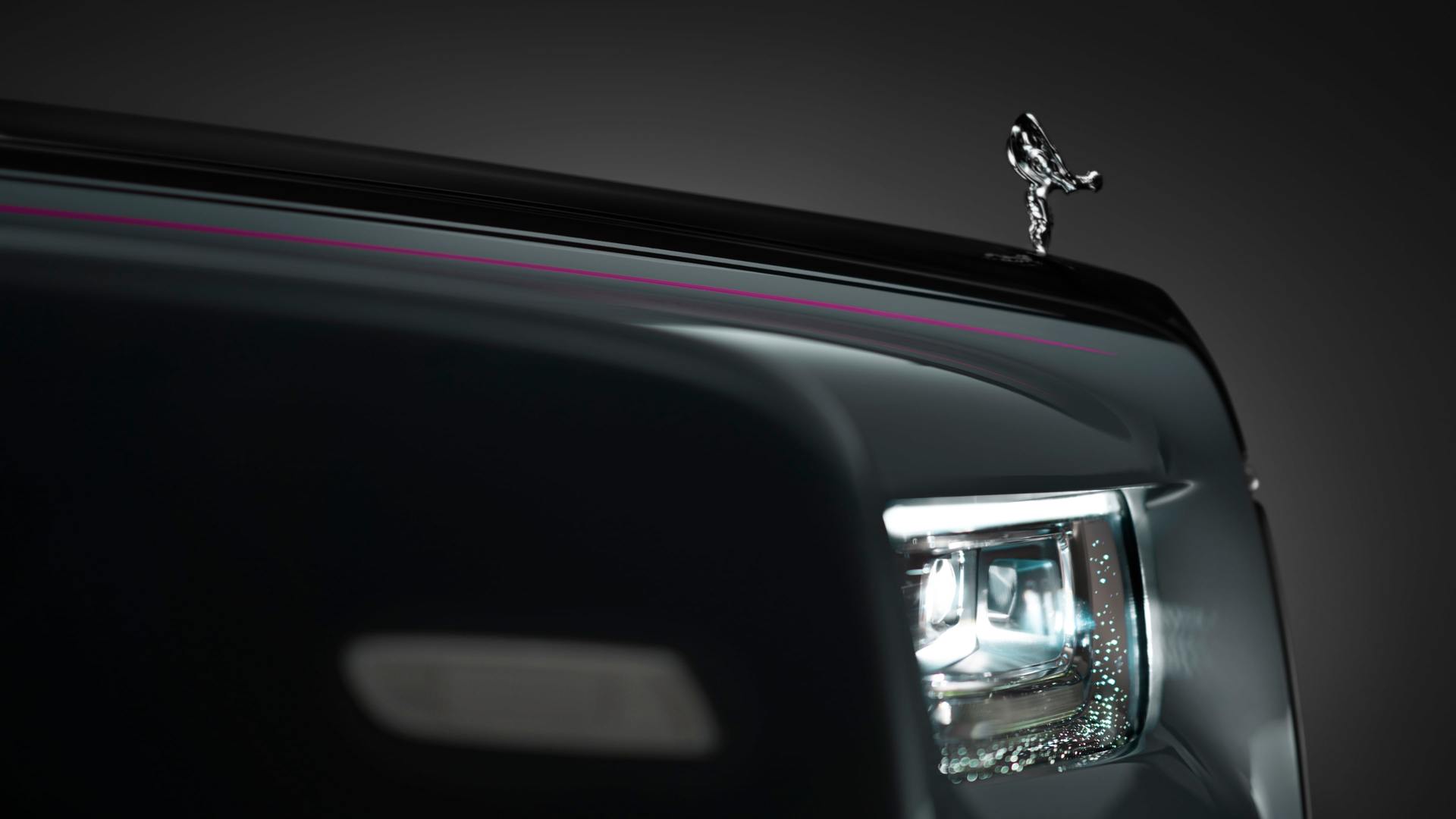 A focused side profile image of a Phantom Series II with a focus on the headlight and SOE