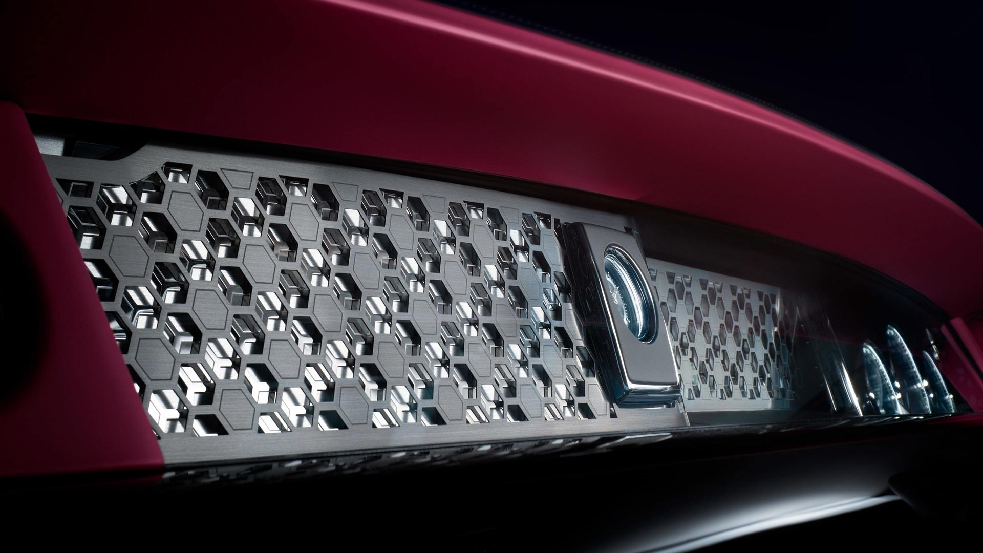 Close up of a the fascia of a Rolls-Royce Phantom Series II